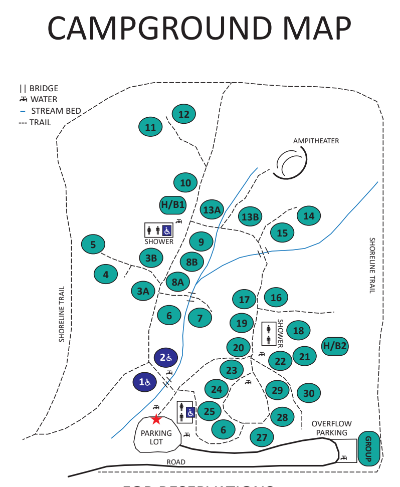 China Beach Campground Map