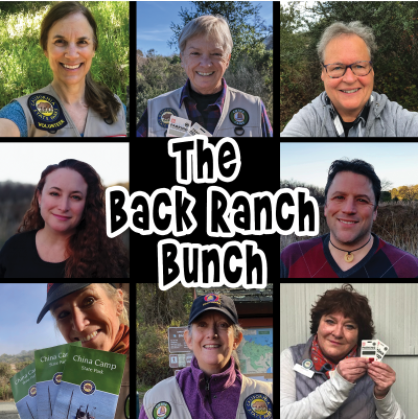 Grid of Back Ranch Bunch kiosk volunteers created by Sheila Coll
