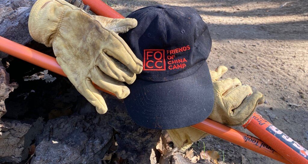 FOCC hat and work glove and tools by Harriot Manley