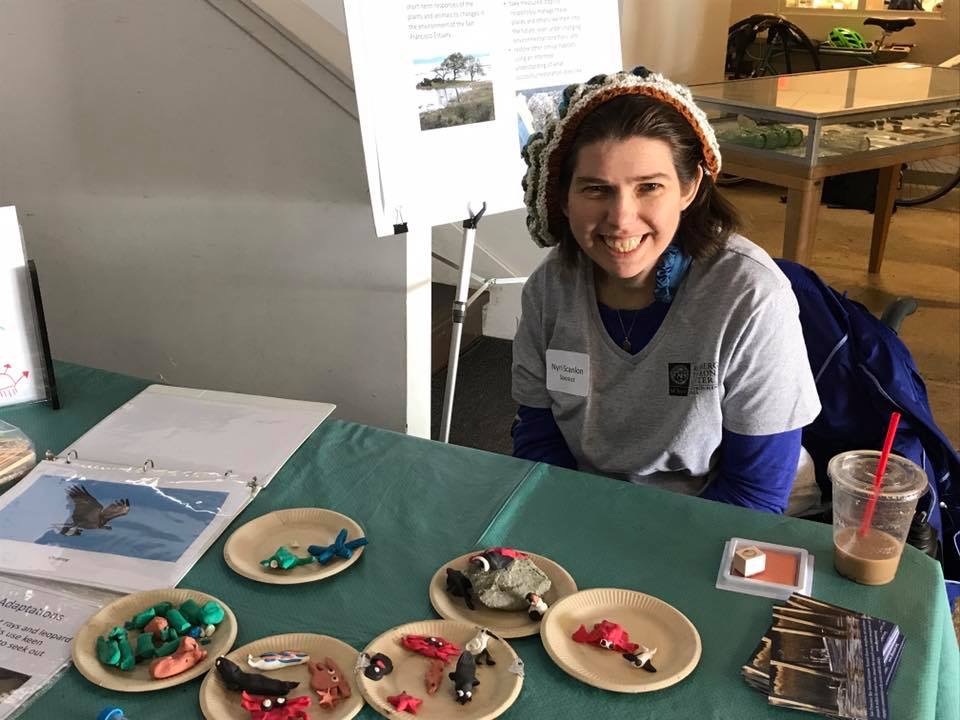 Nyri Scanlon, research assistant at SF Bay NERR. Image courtesy of NERR